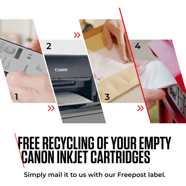 Canon PG-540 / CL-541 Genuine Ink Cartridges, Pack of 2 1 x Black, 1 x Colour , Includes 50 sheets of 4x6 Canon Photo Paper - 5225B013