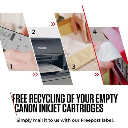 Canon PG-540 / CL-541 Genuine Ink Cartridges, Pack of 2 1 x Black, 1 x Colour , Includes 50 sheets of 4x6 Canon Photo Paper - 5225B013