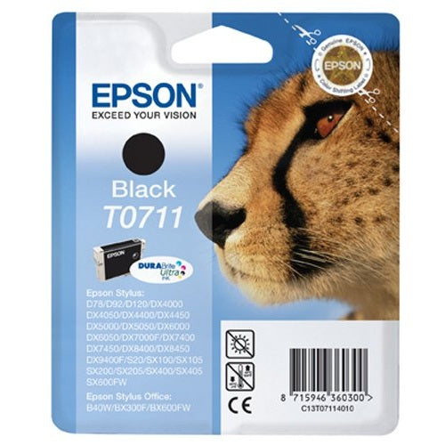 Epson Original T0711 Black Ink Cartridge