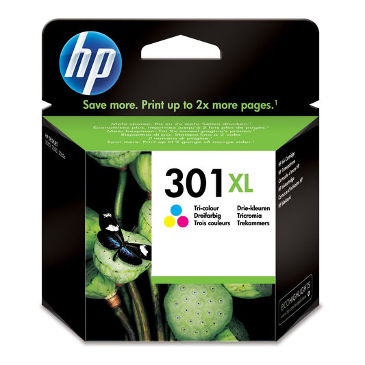 HP 301XL High Yield Tri-colour Original Ink Cartridge - CH564EE