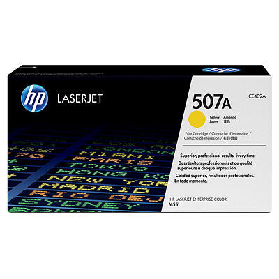 HP 507A Yellow Original LaserJet Toner Cartridge - CE402A