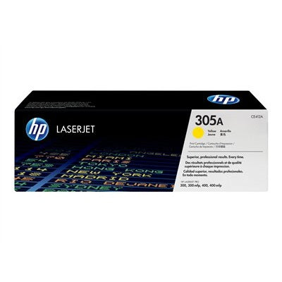 HP 305A Yellow Original LaserJet Toner Cartridge - CE412A
