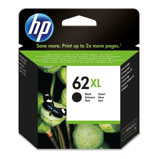 HP 62XL High Yield Black Original Ink Cartridge - C2P05AE