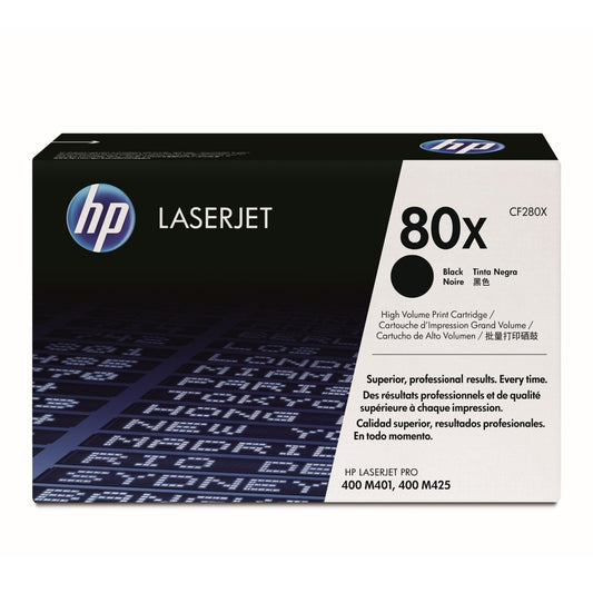 HP 80X High Yield Black Original LaserJet Toner Cartridge - CF280X