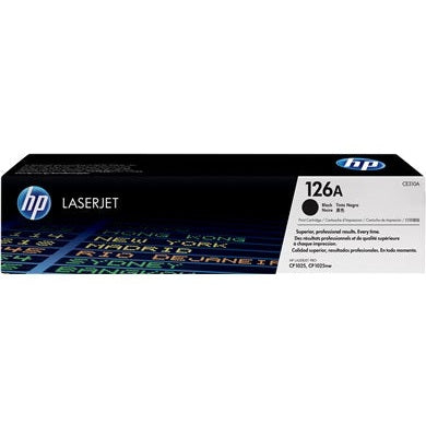 HP 126A Black Original LaserJet Toner Cartridge Page Yield 1200 P/N CE310A