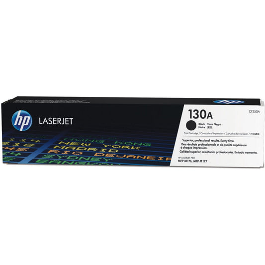 HP 130A Black Original LaserJet Toner Cartridge Page Yield 1300 P/N CF350A