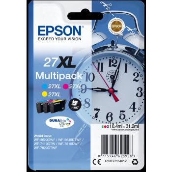Epson Original T27XL 3-Colour Multipack Durabrite inks