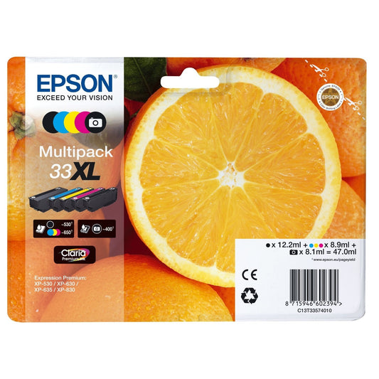 Epson Original 5-Colours T33XL Claria Premium Ink Pack
