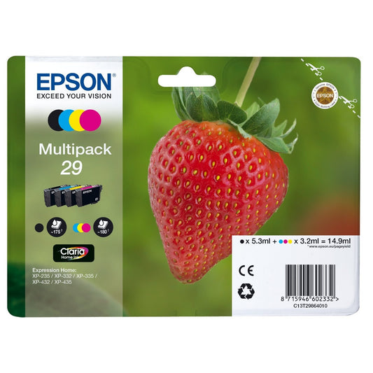 Epson Original 4-Colour T29 Std Claria Premium Ink Pack