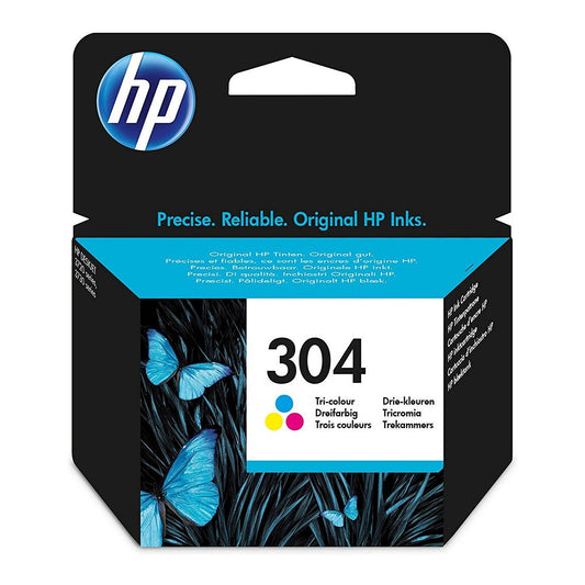 HP 304 Standard Capacity Colour Original Ink Cartridge - N9K05AE