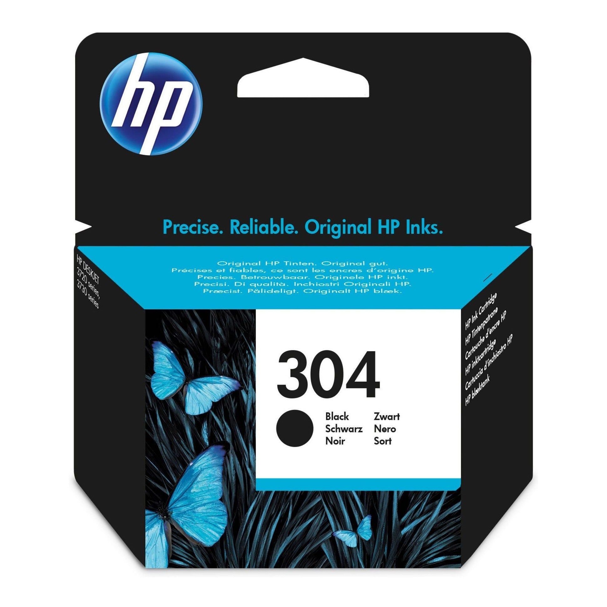 HP 304 Standard Capacity Black Original Ink Cartridge - N9K06AE