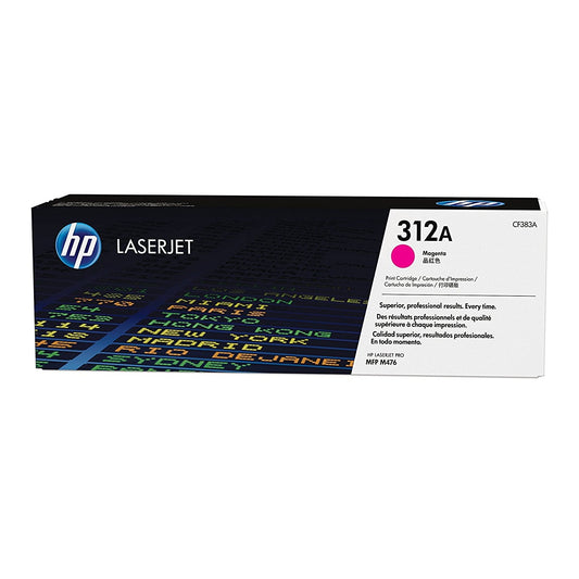 HP 312A Magenta Original LaserJet Toner Cartridge Page Yield 2700 CF383A