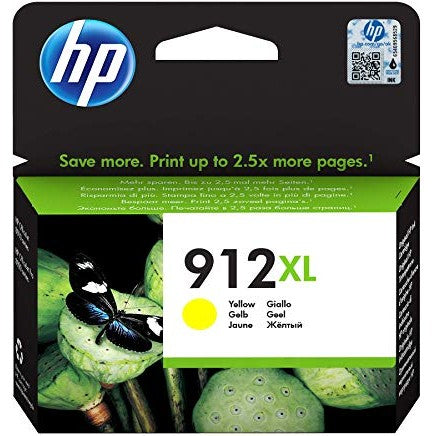HP 912XL High Yield Yellow Original Ink Cartridge - 3YL83AE