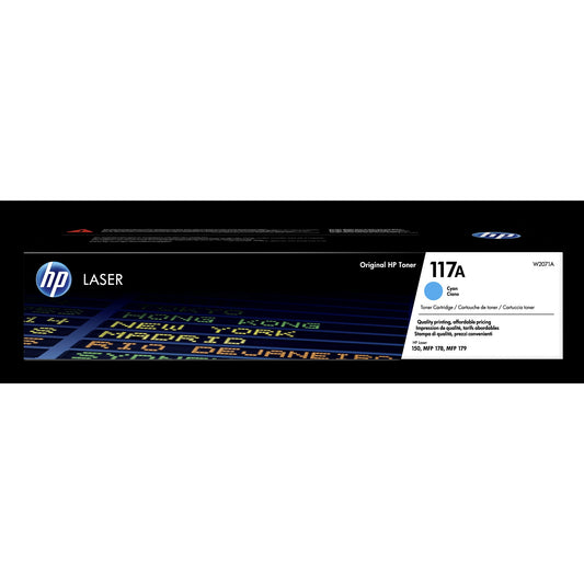 HP 117A Cyan Original Laser Toner Cartridge - W2071A