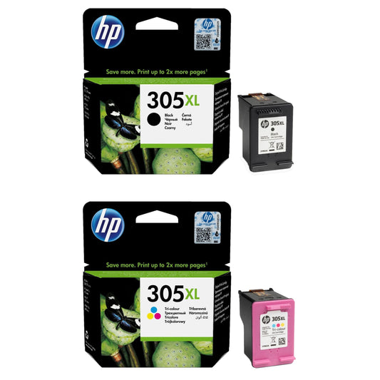HP 305XL 2-pack Black/Tri-colour Original Ink Cartridges - 6ZA94AE