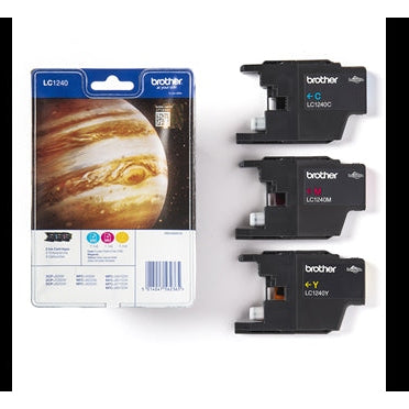 Brother Original LC1240 Rainbow Pack Ink Cartridges 3 pack