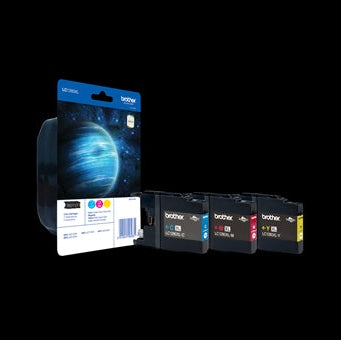 Brother Original LC1280XL Rainbow Pack Ink Cartridges C/M/Y