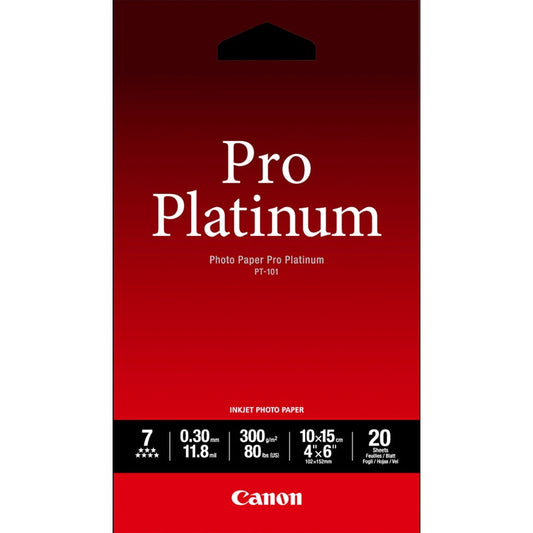 Canon PT-101 Pro Platinum Photo Paper 4x6