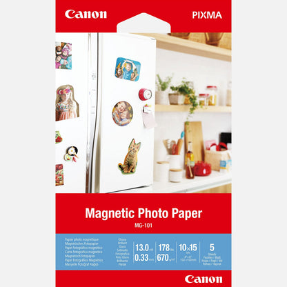 Canon MG-101 Magnetic Photo Paper, 4x6