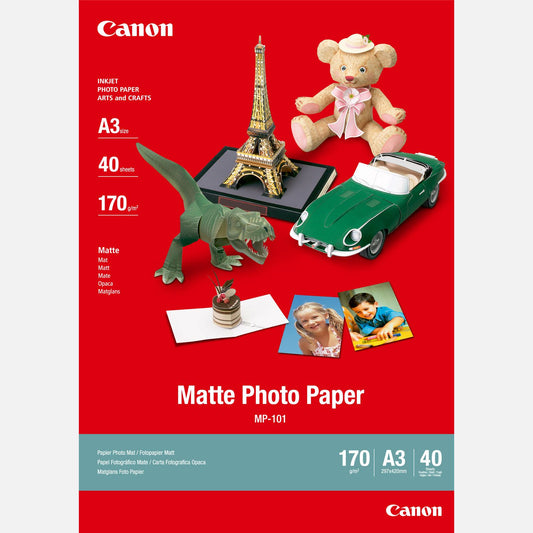 Canon MP-101 Matte Photo Paper A3 - 40 Sheets - 7981A008