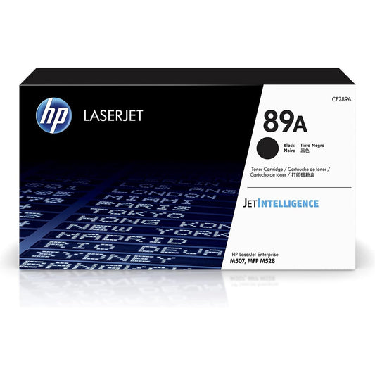 HP 89A Black Original LaserJet Toner Cartridge - P/N CF289A