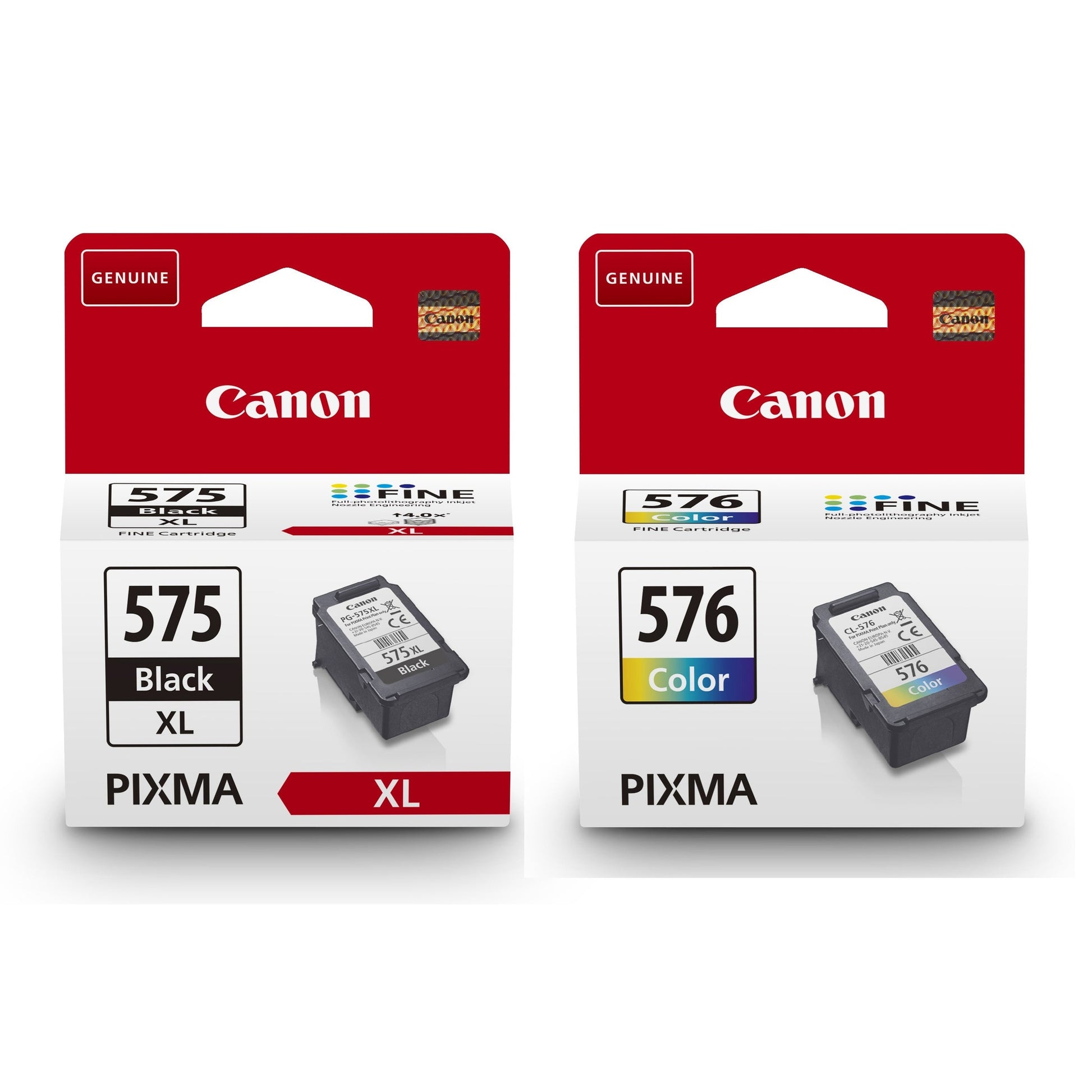 Canon PG-575XL and CL-576 Black and Tri-colour ink cartridge Bundle