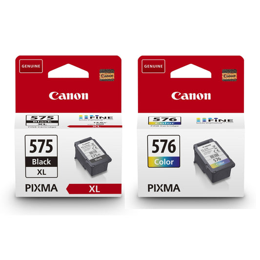 Canon PG-575XL and CL-576 Black and Tri-colour ink cartridge Bundle