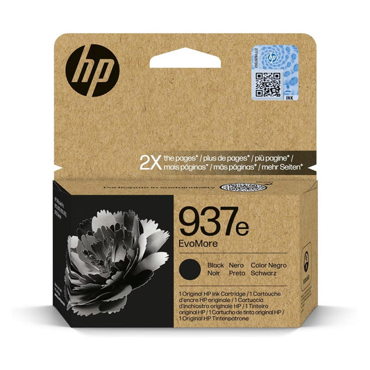 HP 937E EvoMore Black Original Ink Cartridge - 4S6W9NE