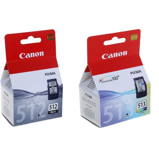 Canon Original PG-512 Black CL-513 Colour Bundle