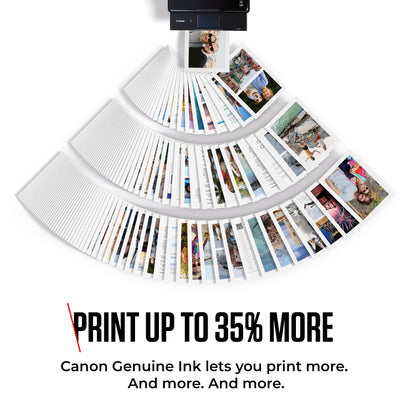 Canon PG-560XL / CL-561XL High Yield Genuine Ink Cartridges, Pack of 2 Colour & Black ; Includes 50 Sheets of 4x6 Canon Photo Paper - 3712C008