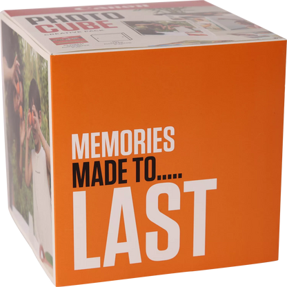 Canon Photo Cube and Frame + PP-201 5x5” Photo Paper Plus Glossy II 40 sheets - Orange