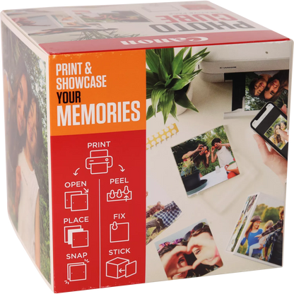 Canon Photo Cube and Frame + PP-201 5x5” Photo Paper Plus Glossy II 40 sheets - Orange